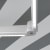 paramondo Kassettenmarkise Quadris LED | 4,95 x 3,5 m, weiß, Stoff: grau-weiß, Blockstreifen