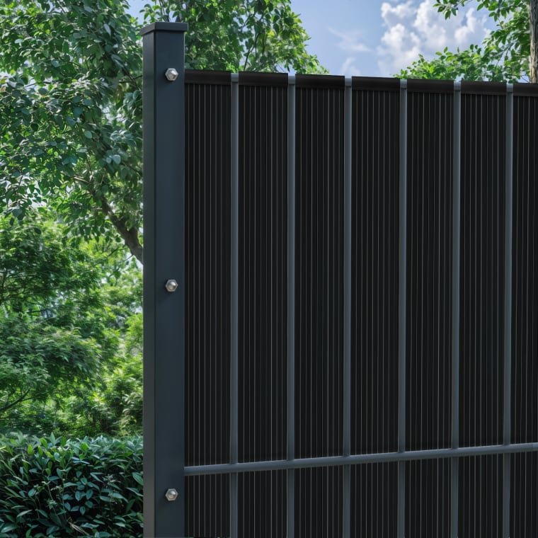 paramondo PVC-Vertikal Sichtschutzstreifen Hart | 4,75 cm x 75 m, anthrazit