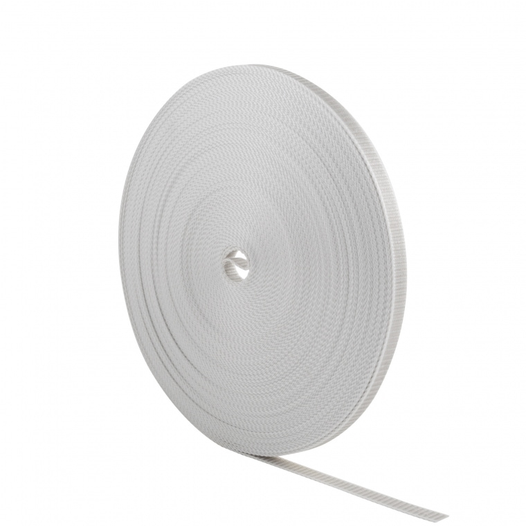 JAROLIFT Rollladengurt - Gurtband / 50,0 m Länge, 14 mm Gurtbreite | grau