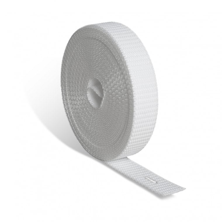 JAROLIFT Rollladengurt - Gurtband / 6,0 m Länge, 23 mm Gurtbreite | weiß