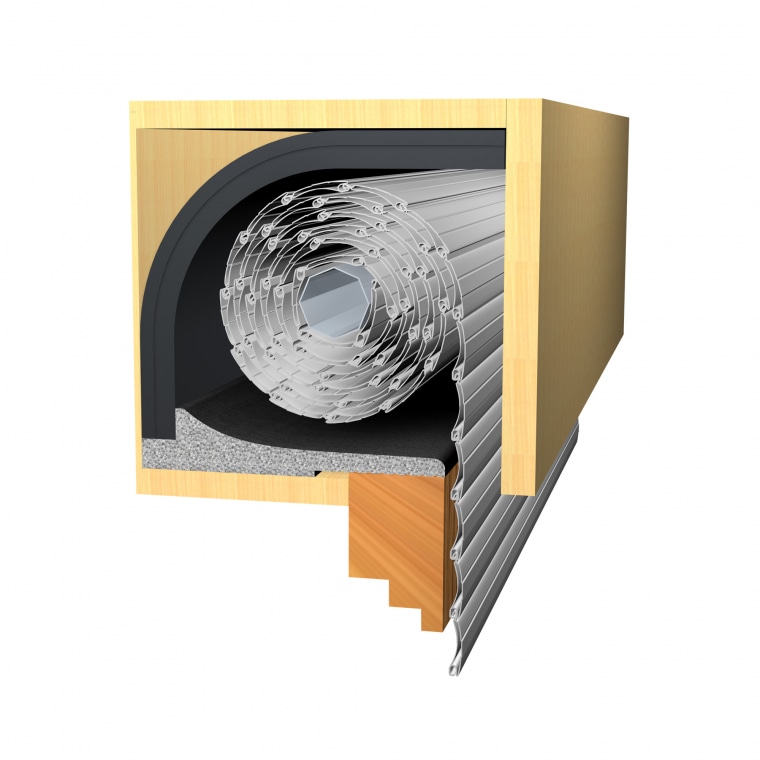 JAROLIFT Energiespar Rollladendämmung | 38 mm / 100 x 50 cm + Deckeldämmung 100 x 24 cm