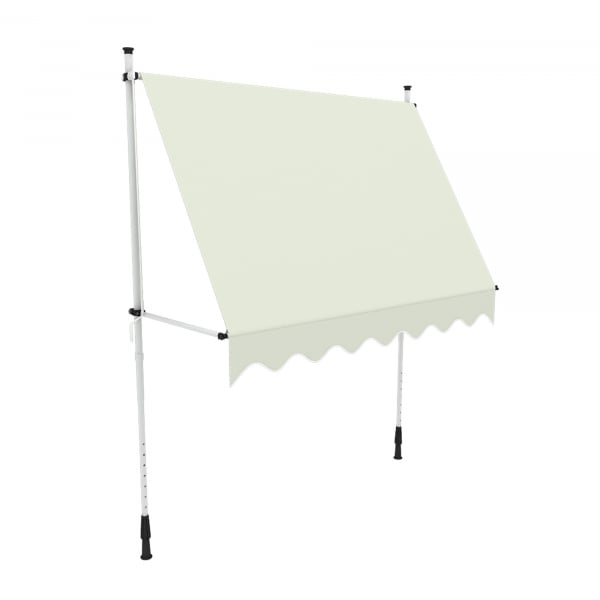 Leco Klemmmarkise 295x300x120cm Balkon Markise Spannmarkise Sonnenschutz grau